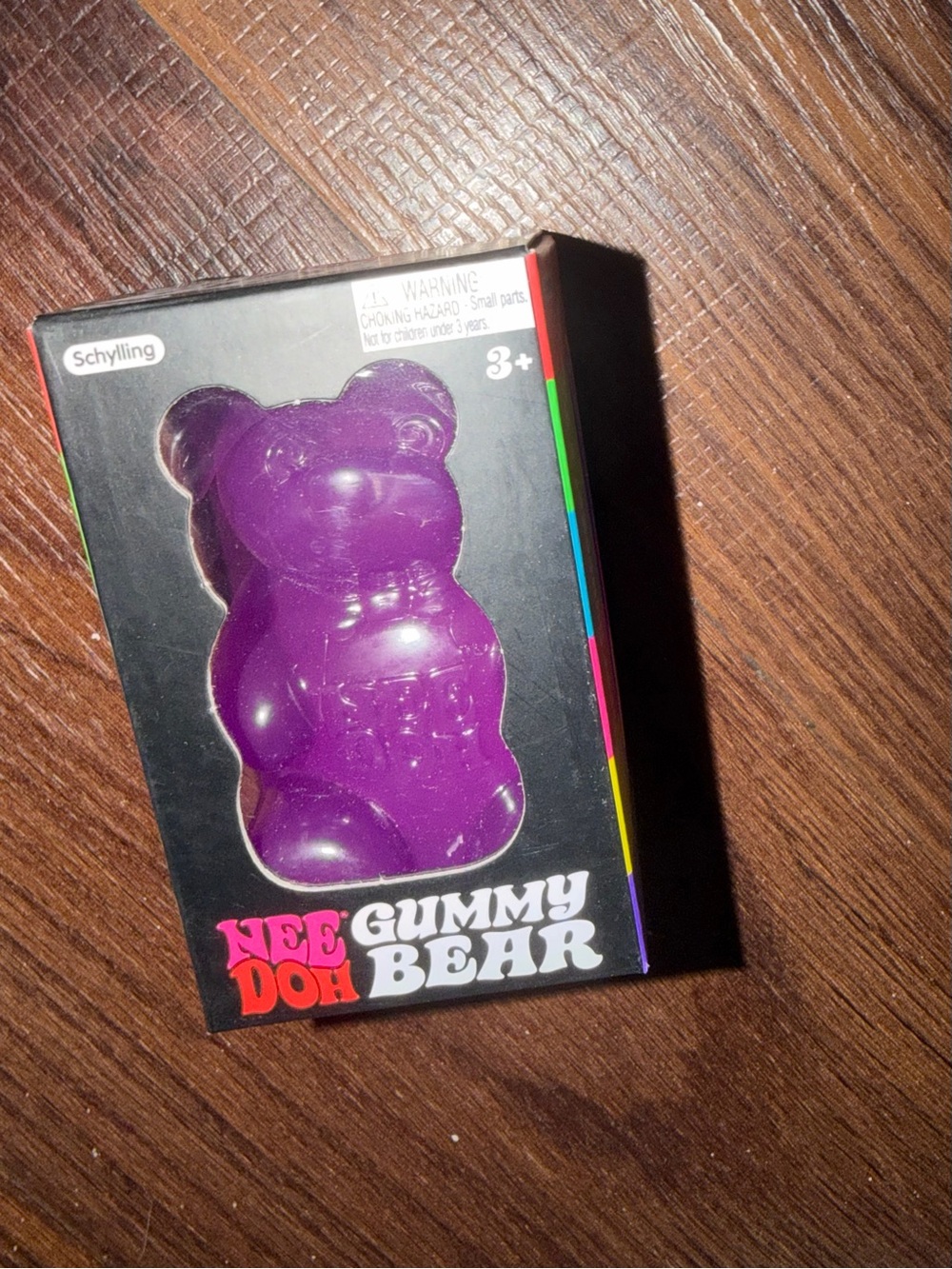 NeeDoh Gummy Bear Squishy Toy — Purple new and authentic